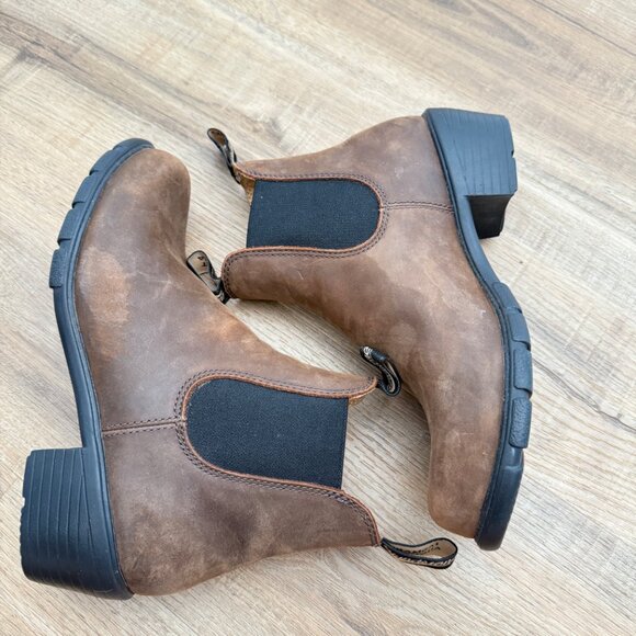 Blundstone 1673 Women's Heeled Chelsea Boot Brown Cabincore US 8.5 - Picture 5 of 10
